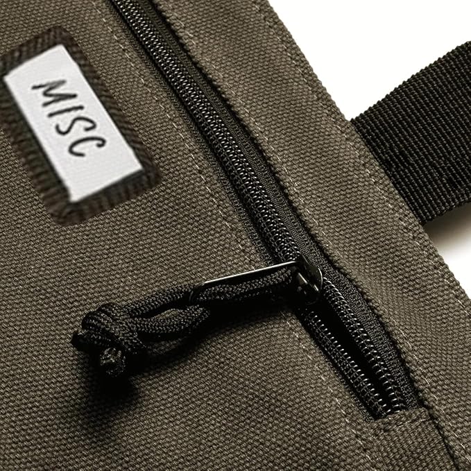 Official Voyager Tool Roll Bag - Easy to Carry 5-Pocket Roll Up Tool Bag - Durable 20oz Canvas, Rust-Proof YKK Zippers & Secure Buckle - A Gift for Dads, Mechanics, Electricians & Hobbyists | Khaki