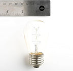 Hometown Evolution, Inc. E26 Commercial String Lights with 16 Gauge Wire (50 Foot 25 Socket, S14 Zig Zag Edison 11 Watt Bulbs)