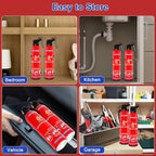 4 Pack ABC Dry Chemical Fire Extinguishers, Portable Dry Powder Fast-Acting Fire Extinguisher with Mount, Suitable for Home, Car, Boat, Truck, Electrical, Grease Fires