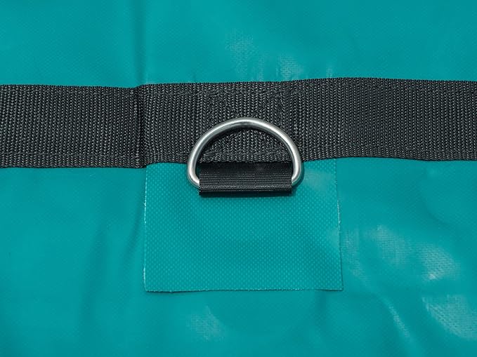 Mytee Products 2 Pack 24' x 27' Flatbed Trailer Lumber Tarp with 8 FT Drop - Heavy Duty Green 18 Oz Vinyl Waterproof Tarp for Truck/Trailers to Protect Cargo from Wind, Rain, Snow, and Sun