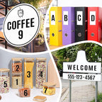 910 PCS 42 Sheets Letter Stickers Large Mailbox Numbers and Letters Self Adhesive Vinyl Waterproof Custom Alphabet Number Stickers for Mailbox Address, DIY Crafts, Door, Windows Decor (3 Inch,Black)