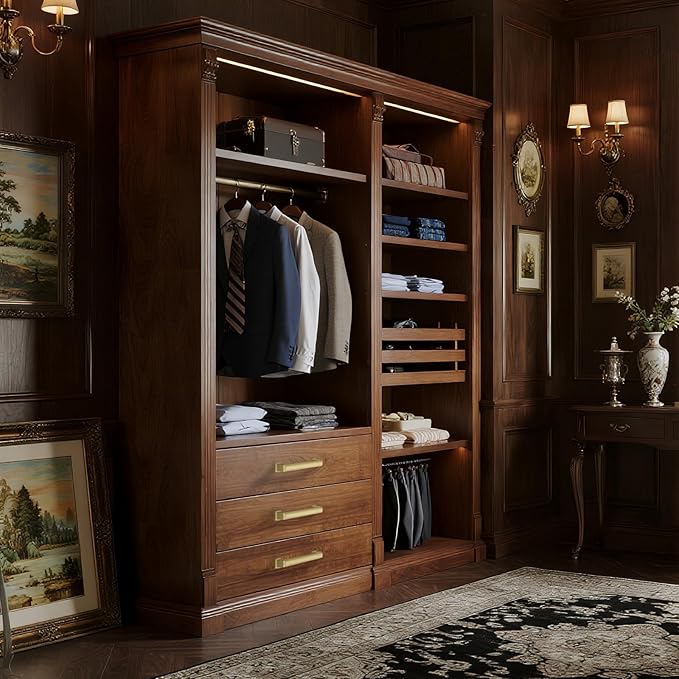 10 Pack 5 Inch(128mm) Hole Center Gold Modern Cabinet Pulls Kitchen Cabinet Handles Kitchen Cabinet Hardware Timeless Drawer Pulls for Dresser Cupboard Wardrobe, P-Gold(5x10)