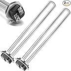 Mornajina 2 Packs 02582 Electric Water Heater Elements 4500W 240V, Hot Water Heater Replacement Parts Screw-in RV Hot Water Heater Fit Most Models, Straight Type