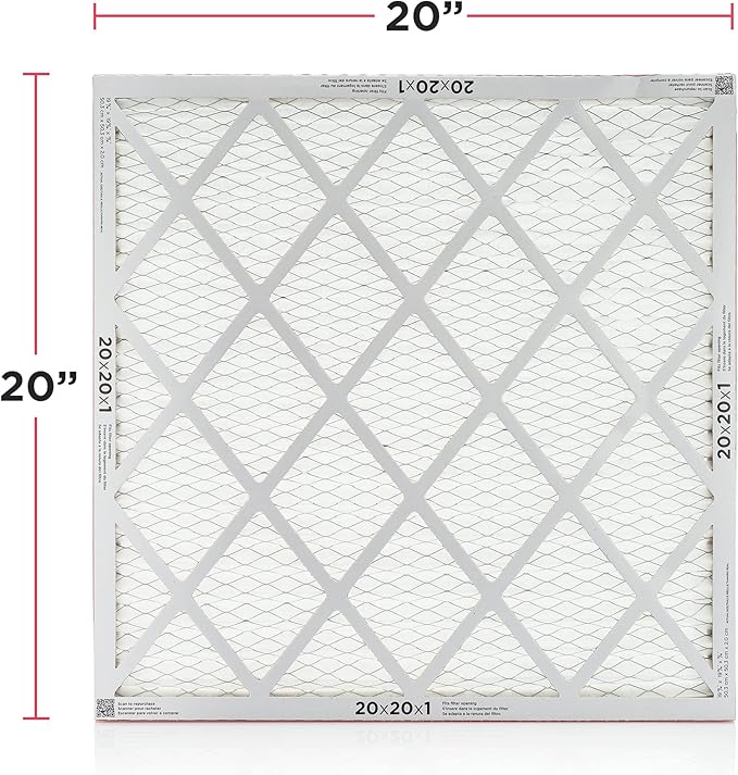 Frigidaire PureAir® 20x20x1 MERV 8 Allergen Electrostatic Pleated Air Conditioner HVAC AC Furnace Filters - 6 Pack (exact dimensions 19.81 X 19.81 X 0.81)