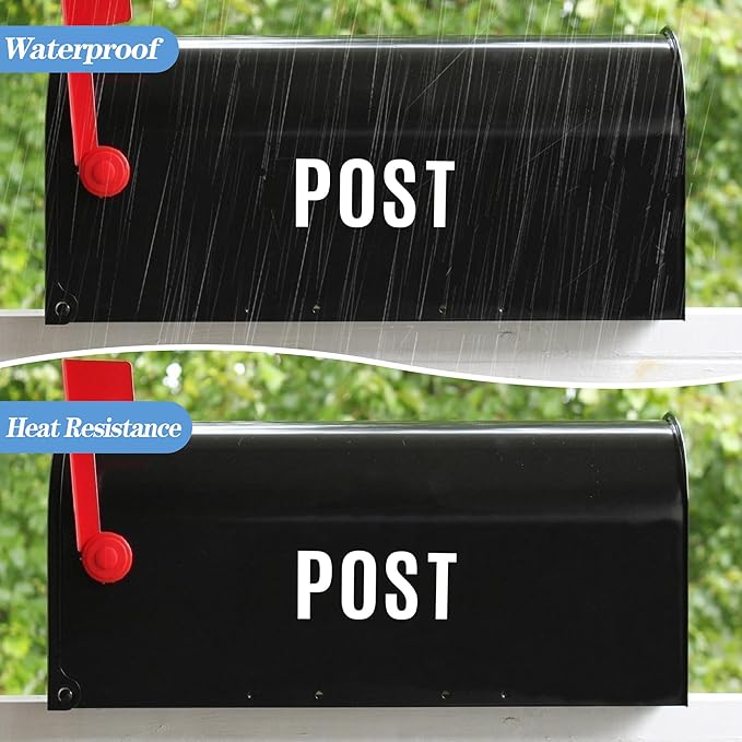 2142 PCS 42 Sheets Letter Stickers Mailbox Numbers and Letters Self Adhesive Vinyl Waterproof Alphabet Number Stickers for Mailbox Address,Craft,Water Bottles, Sign, Door, Home Decor (2 Inch,White)