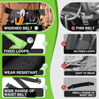 WORKPRO Garden Tool Belt, 5-Pocket Single Side Gardening Tool Pouch with Adjustable Waist Strap, Utility Garden Waist Bag for Women, Ideal for Gardening, Carpentry, and DIY Projects