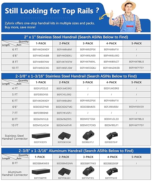 36" T304 Cable Railing Post(Post 35"x2"x2"), Level Drilled Railing Post with Cable Grommets, Fixed Top Mount Cable Handrail Post, Stainless Steel Black Finish Indoor Outdoor Deck Post