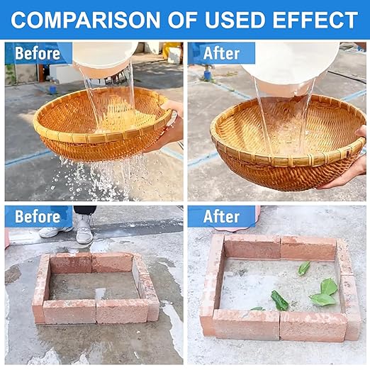 Polyurethane Waterproof Coating, Transparent Waterproof Sealant, 12 OZ Invisible Waterproofs Agent for Basement, Roof, Tile, Concrete, Cement