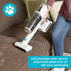 Simplicity Vacuums S67 Pet Bundle, Cordless Stick Vacuum Cleaner and Motorized Pets Upholstery Tool, Tackle Dog Hair and More on Hard Floor, Rugs, Couch, and Stairs, 3 Speed Power, Light Weight Vacuum