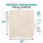 ZUPERIA Cotton Shop Towel – Multipurpose Cleaning Cloths (14" x 12" - Pack of 500 - White) Reusable Shop Rags for Automobiles, Industrial, Restaurants, Garage, and Homes