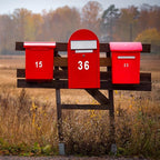 Leinuosen 260 Pcs Back to School Gifts Mailbox Numbers Stickers Adhesive Numbers for Outside Reflective Vinyl Waterproof Address Sticker for Mailbox Signs, Classroom, 1&2&3 Inch(White Word)