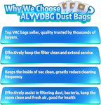 10 PCS Bundle Set Shop Vac 1-1.5 Gallon Vacuum Bags, ALYYDBG Type A 90667 9066700 9066733 All Around Vac Filter Bags