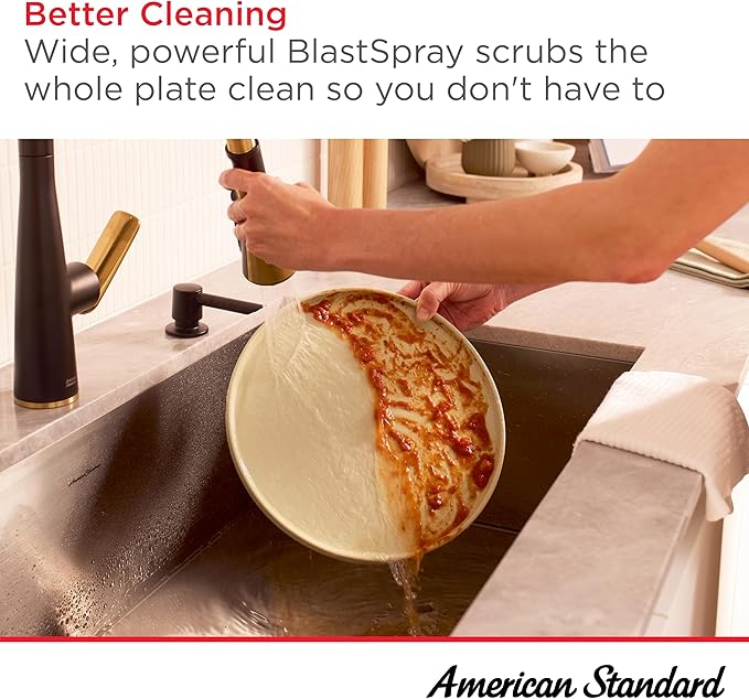 American Standard 104881DC00 Aspirations Single-Hole Kitchen Sink Faucet with Pull-Down Sprayer, 1.8 GPM, Stainless Steel