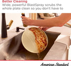 American Standard 1048814240 Aspirations Single-Hole Kitchen Sink Faucet with Pull-Down Sprayer, 1.8 GPM, Matte Black/Brushed Gold