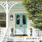 Darkaway Outdoor Sconce Lights Wall Light Fixtures, Exterior Porch Light Outdoor Sconce Anti-Rust Waterproof Aluminum Outside Light with Water Ripple Glass for Patio Yard Doorway Garage