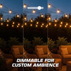 OHLECTRIC 10 Pack - S11 Ceramic White Night Light Bulbs | Dimmable | 7.5W Incandescent Light Bulb with E26 Medium Base | 40 Lumens Brightness | 2700K Warm White Light for Home Illumination.
