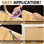 GSCIT Club Birch Edge Banding, 1 inch x 50ft roll of Wood Veneer Edge Banding Pre-glued Flexible, Real Wood Tape for Cabinet Repair & Furniture Restoration