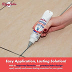 Tile Grout, Repair Kit, 2 Pack Grout Filler, Restore & Renew Tile Joints Line, Fast Drying Tile Grout Paint Squeeze Tube for Bathroom Shower Kitchen Floor, Waterproof (17.6 oz, Grey)