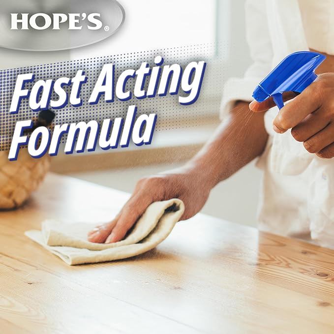 HOPE'S Perfect Kitchen Cleaner Spray - 32 Oz No-Residue All Purpose Cleaning Spray - Multisurface Degreaser for Counters, Stoves, Microwaves, and More - Pet and Home Safe - Pack of 6