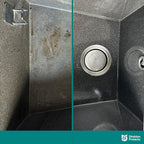 Shieldon Sink Care Kit – Cleaner & Nano Sealer for Granite Composite, Ceramic & Natural Stone Sinks – Restores Shine, Repels Stains, Grease & Hard Water – 2 Sponges & Microfiber Cloth