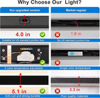 MELUCEE 2 Pack 40in Outdoor Wall Light LED Long Wall Sconce Ip65 Waterproof Black Modern Outdoor Lights Metal Exterior Light Fixture for House Porch Patio Front Door Yard Garden Living Room