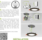 ASD 6 Pack 3 Inch LED Recessed Light 6W, 5 CCT 2700K-5000K CRI90+, IC Rated Ultra Thin Dimmable Ceiling Lights with J Box, Canless Wafer Downlight, Round Slim Panel Lighting, Energy Star ETL, Bronze