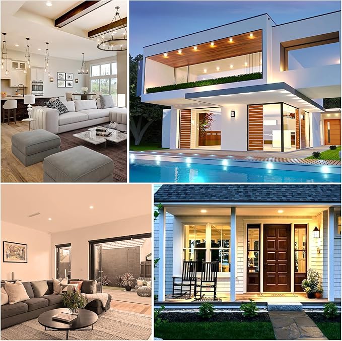 VOLIVO LED Flood Light Bulb 12 Pack, Recessed Ceiling Bulb, BR30, 65W Equivalent Efficient 9W, Dimmable, E26 Base, Soft White 2700K, 800 Lumens, 80CRI, Ceiling Light for Kitchen, Living Room