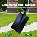 Spade Shovel for Digging, Edging Shovel, Lawn Edger Tool with D-Handle, Forged Steel Y-Grip, for Digging, Lawn Edging, Pruning, 45 inch Heavy Duty Weed Puller Tool