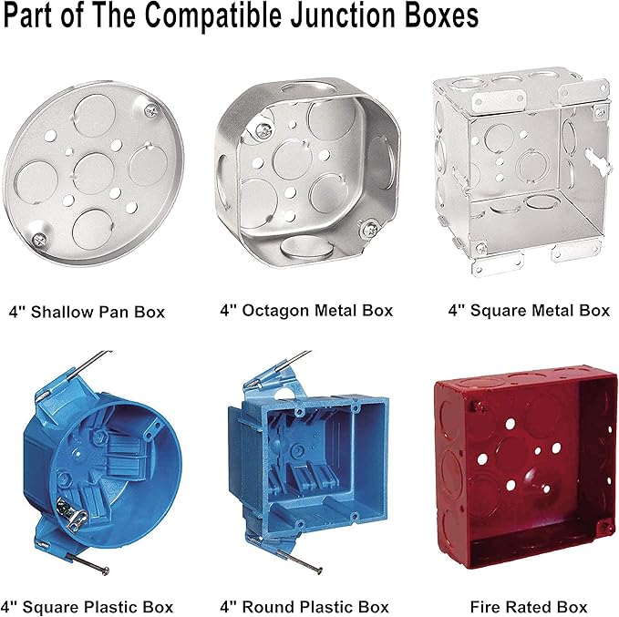 20 Packs 6 Inch LED Low Profile Recessed & Surface Mount Disk Light, Round, 15W, 900 Lumens, 5000K Day Light White, CRI80, Driverless Design, Dimmable, ETL Listed, White
