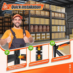 72" H*36'' Storage Shelves 2500lbs Garage Shelving, Adjustable Heavy Duty Garage Shelves, Easy to Install Metal Shelving Wood Shelving Unit, Storage Shelf for Basement Warehouse, 2 Pack