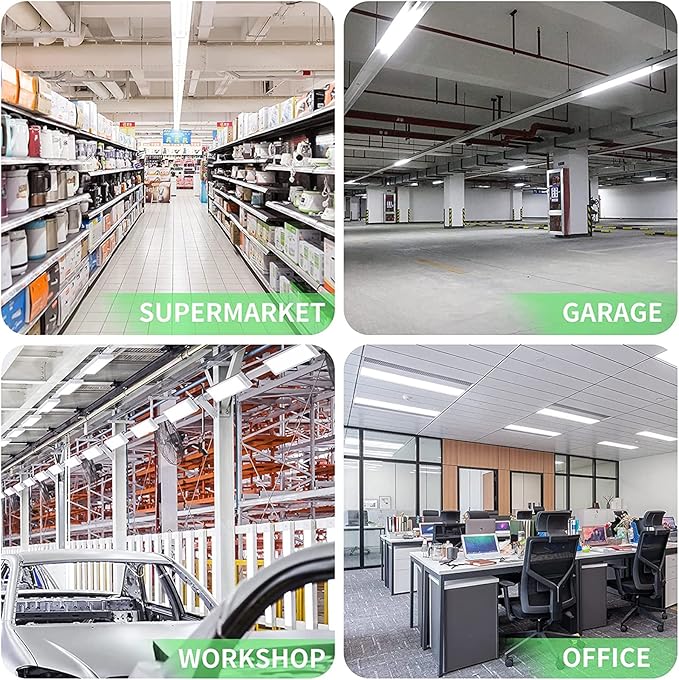 T8 LED Bulbs 4 Foot, 12-Pack 4FT LED Tube Light, 24W 3200LM, 5000K Daylight White, T8 Fluorescent Tube Replacement, Dual-Row Chips, Super Bright, Ballast Bypass, Dual-End Powered, Type B