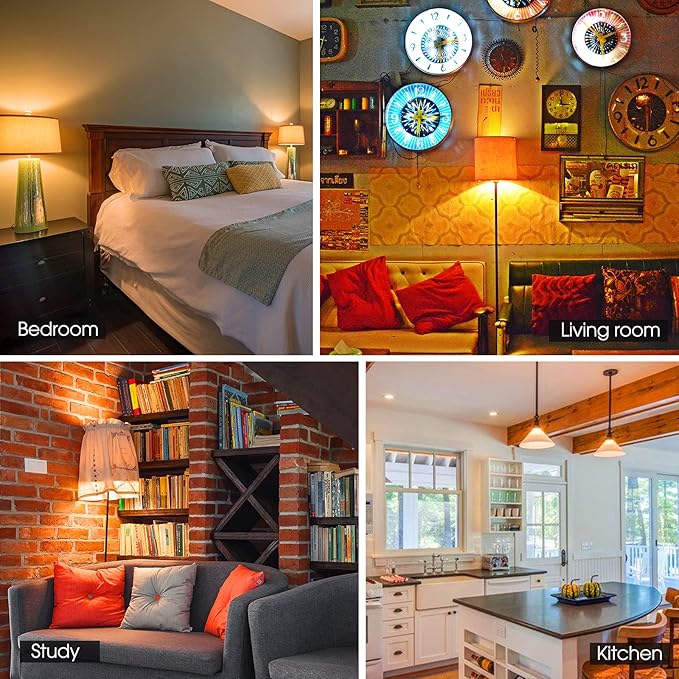 Energetic 75W Equivalent A19 LED Light Bulb, 2700K Soft White, Non-Dimmable LED Light Bulb, 1200lm, UL Listed, E26 Medium Base, 12 Pack