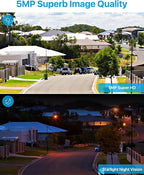 ZOSI 4K 8CH Spotlight PoE Security Camera System with 2TB HDD,4pcs 5MP Outdoor PoE IP Cameras,Smart Human Detection,2 Way Audio,Color Night Vision,8 Ports 16CH 8MP NVR for Home 24/7 Recording