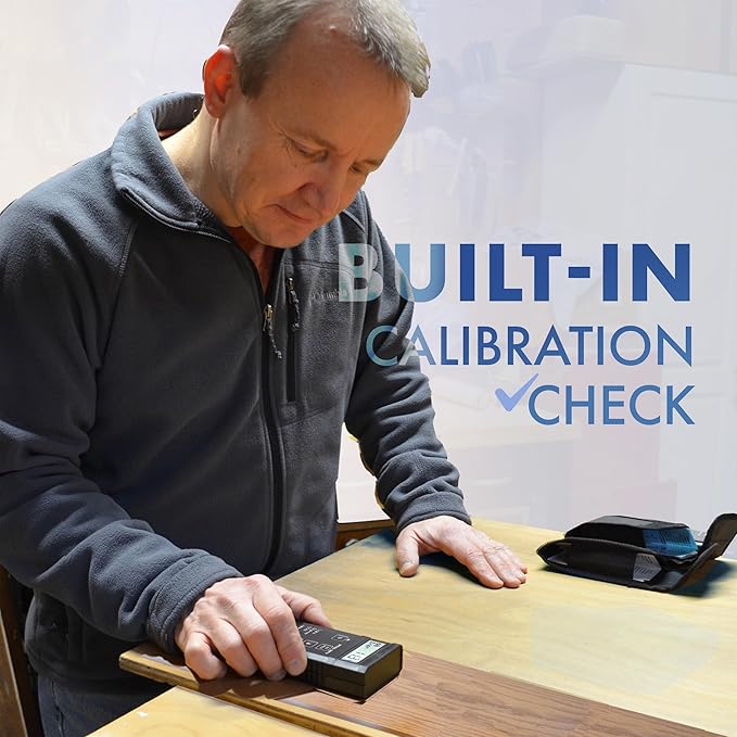 Ligno Scanner SDM Pinless Moisture Meter - Wood Moisture Meter for Hard & Soft Woods, Bamboos, Drywall & Concrete - Dual-Depth Humidity Tester & Detector for Flooring Inspectors & Flooring Installers