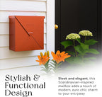 NACH Mailboxes for Outside Wall Mount, 10 x 10 x 4 inch Copper Mail Boxes for House Outside, Waterproof Mailboxes for Outside - Chicago Style Mail Box