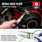 WORKPRO 3-Piece Pliers Tool Set with Soft Handle, 6 Inch Needle Nose, Slip Joint, 8 Inch Groove Joint Plier for DIY & Home Use