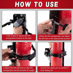 Heavy Duty Fire Extinguisher Bracket for 10lb Dry/5lb Co2 Extinguisher, Fire Extinguisher Mount Bracket, Metal Wall Mount Fire Extinguishers Holder for Vehicle, Boat, Marine, Truck, Home, School