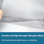 NeatiEase Window Screen Roll, 36"x50' Adjustable Flexible Fiberglass Screen Door Mesh - DIY Replacement Kit for Patio Porch Door Windows and Sliding Screen Doors(Gray)