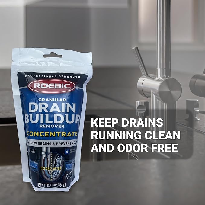 Roebic K-67 BAG-4-16OZ 16-Ounce Biodegradable Granular Drain And Trap Cleaner