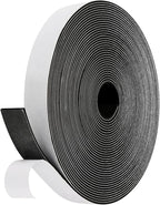 Weather Stripping Door Seal Strip (4/5 Inch X 1/16 Inch X 32Feet), Strong Adhesive, Lightproof, Soundproof, Weatherproof Foam Tape Insulation for Sliding Door, Front Door Frame, Windows- Black