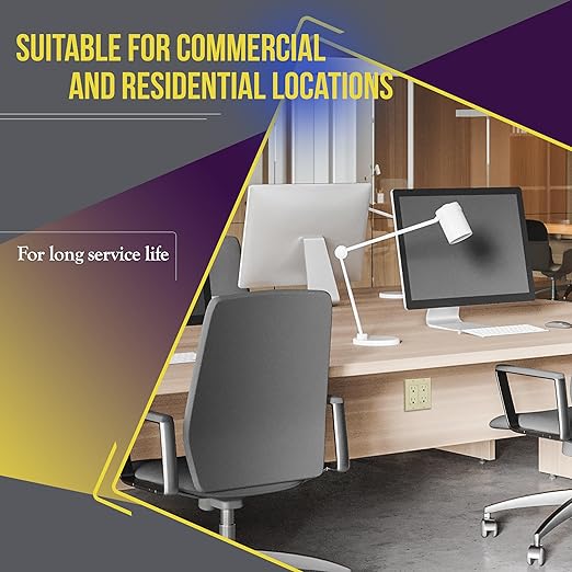 ENERLITES Decorator Receptacle Outlet, Tamper-Resistant, Gloss Finish, Residential Grade, 3-Wire, Self-Grounding, 2-Pole, 15A 125V, UL Listed, 61501-TR-I-10PCS, Ivory (10 Pack)