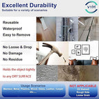 4Rolls Thicker 2mm, Nano Double Sided Mountinging Heavy Duty Tape, 2 Sides Sticky Tack Tape for Painted Walls AC Hanging Clear, 0.7in×10fts, 40fts Total Long (Thicker. 4 pack×0.7''×10fts)