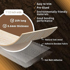 GSCIT Club Oak Edge Banding, 1 1/2 inch x 25ft roll of Veneer Edge Banding - Pre-glued Flexible, Real Wood Tape for Cabinet Repair & Furniture Restoration