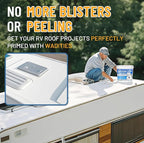 EPDM and TPO Primer White, Multi-Purpose RV Roof Primer, Use on Rubber, Wood, Fiberglass, Concrete, Metal, High-Performance Basecoat for RV, Camper and Trailer Roof Protection - 1 Gallon