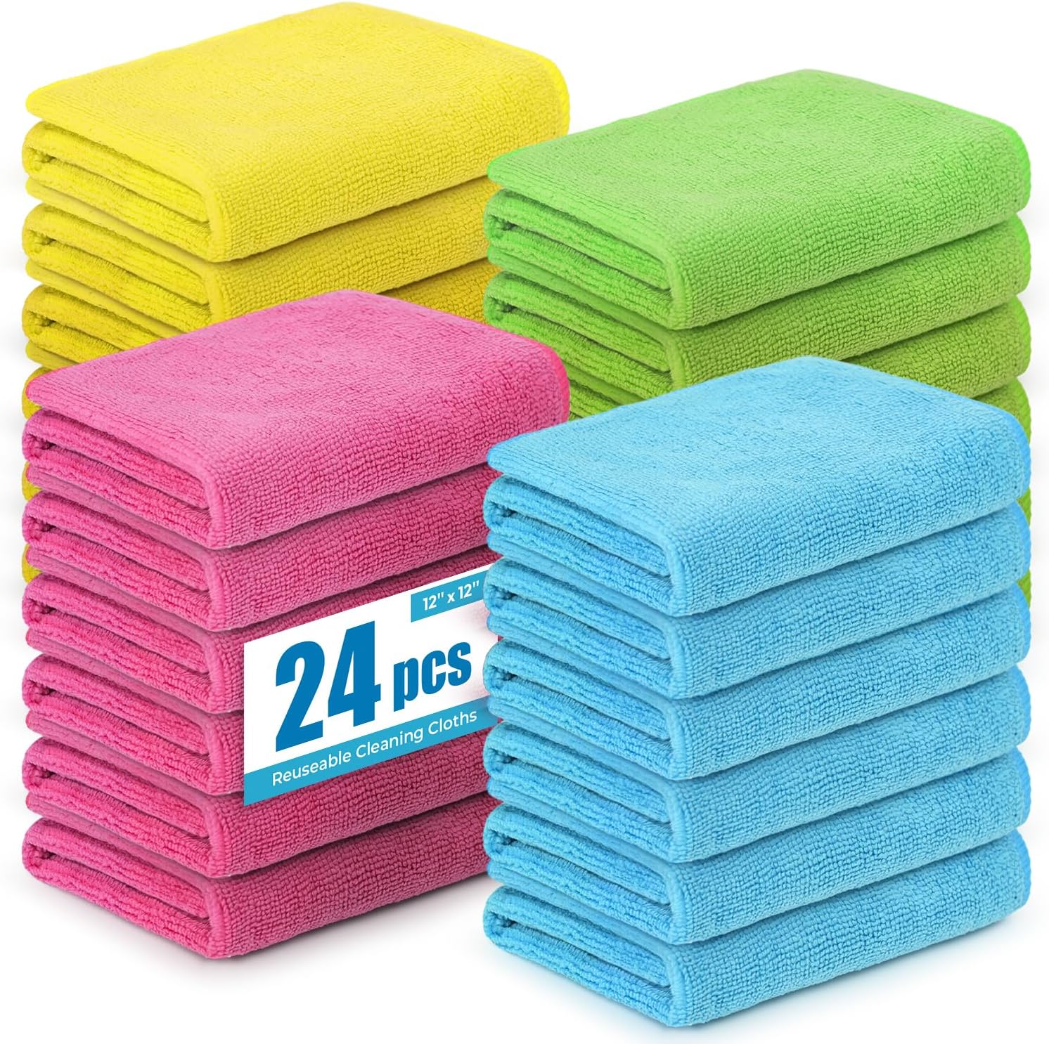 Microfiber Cloth Cleaning Towels (Mixed Color)