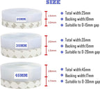 Weather Stripping Door Seal Strip,Door Strip Bottom for Doors Silicone Sealing Sticker Adhesive for Doors and Windows Gaps of Anti-Collision Silicone 5M/16FT (45MM, Transparent)