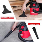 Shop-Vac 2021000 1 Gallon 1 Peak Wet/Dry Vac, Portable Compact Micro Vacuum with Collapsible Handle Wall Bracket & Multifunction Accessories Uses Type A Filter Bag & Type MM Foam Sleeve