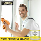 HARRIS Cleaning Vinegar All Purpose Household Multi-Surface Cleaner, 128oz (Lemon) with Easy Pour Funnel Included