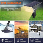 40 LEDs Spotlights,IP65 Waterproof Solar Powered Landscape Spotlights 2-in-1 Wall Light, Outdoor Landscaping Lights Auto On/Off for Yard Garden 2Pack Warm-White